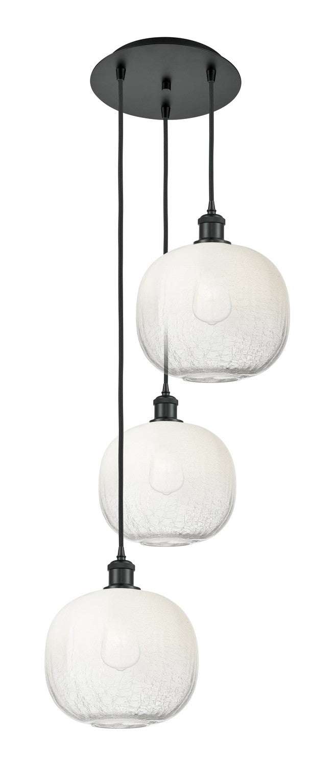 Innovations - 113B-3P-BK-G481-10OP - Three Light Pendant - Ballston - Matte Black