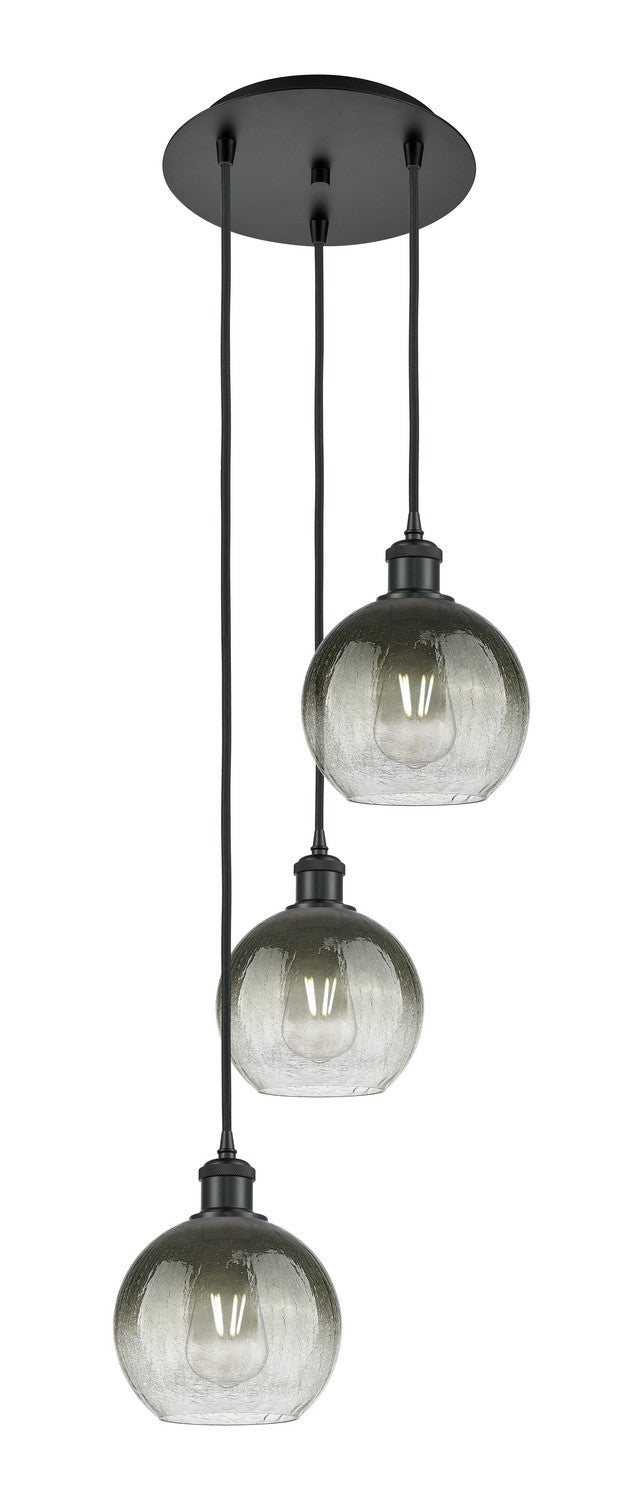 Innovations - 113B-3P-BK-G483-8SL - Three Light Pendant - Ballston - Matte Black