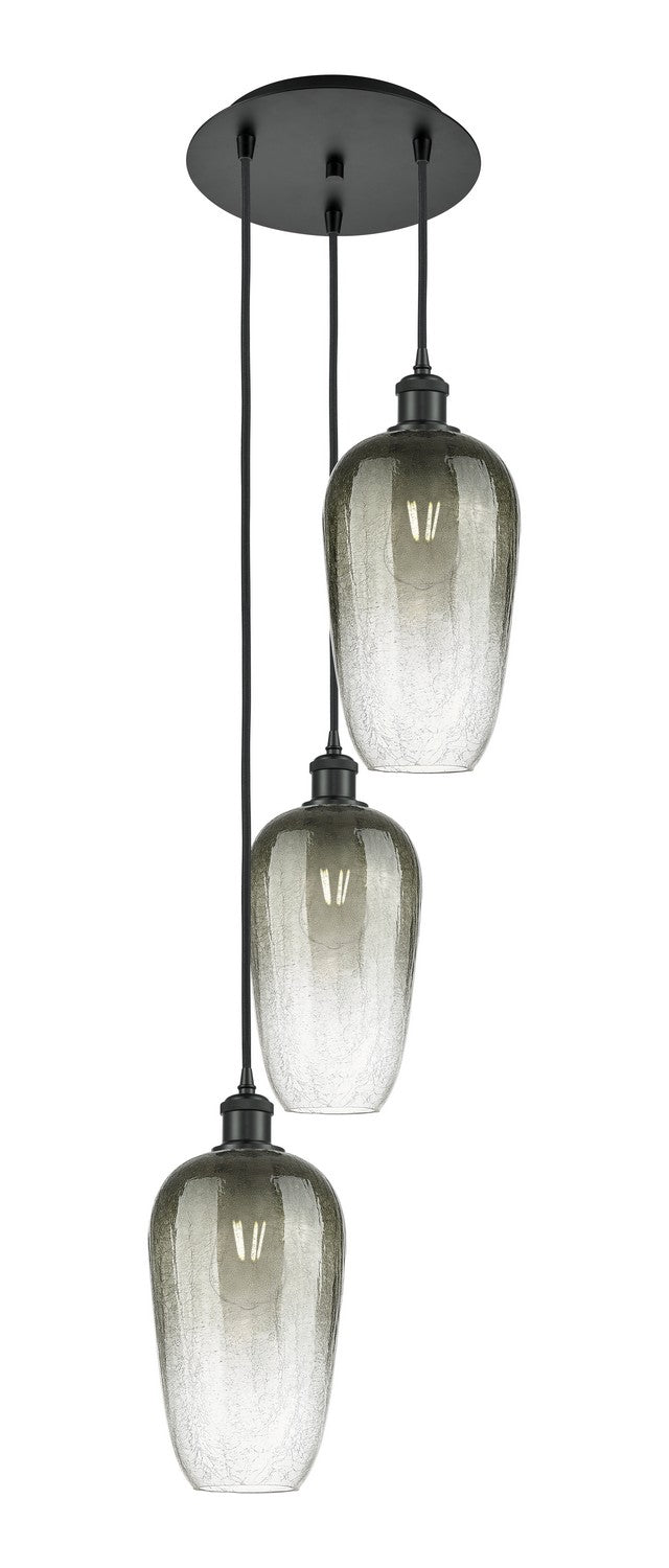 Innovations - 113B-3P-BK-G484-7SL - Three Light Pendant - Ballston - Matte Black