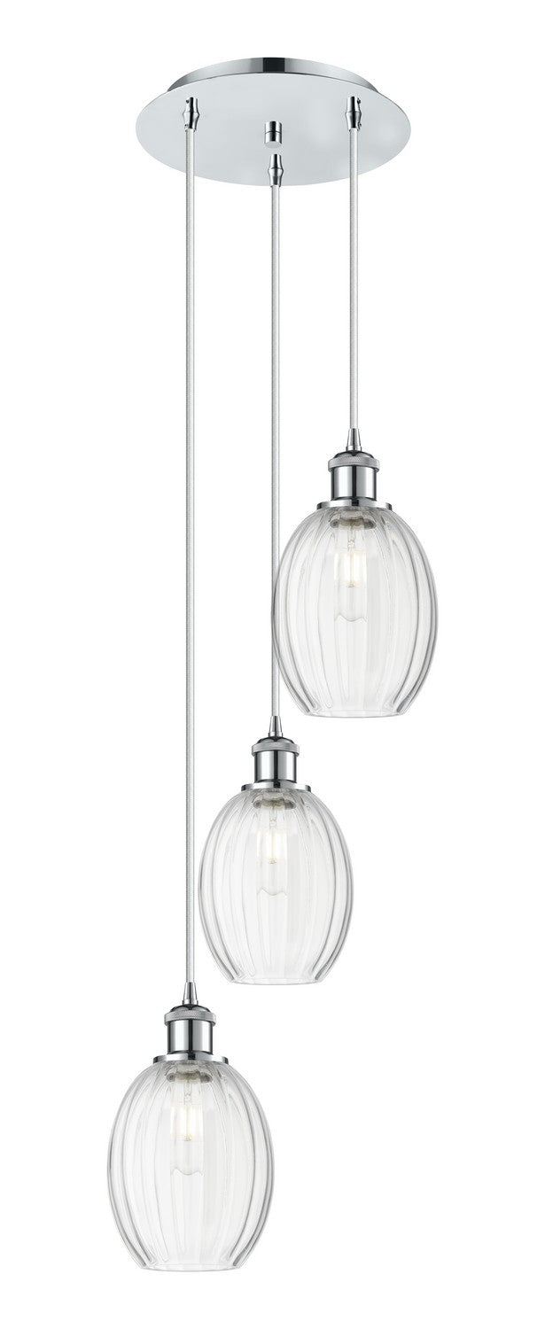 Innovations - 113B-3P-PC-G459-6CL - Three Light Pendant - Ballston - Polished Chrome