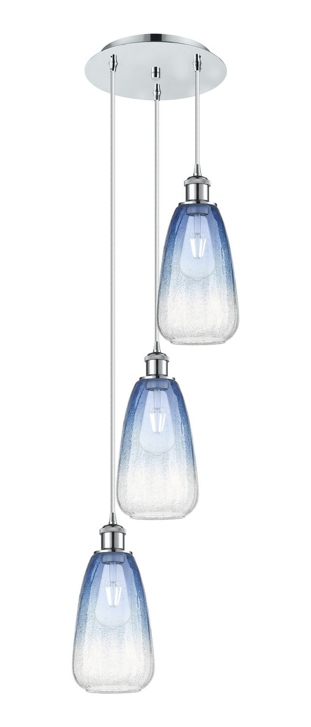Innovations - 113B-3P-PC-G480-6SB - Three Light Pendant - Ballston - Polished Chrome