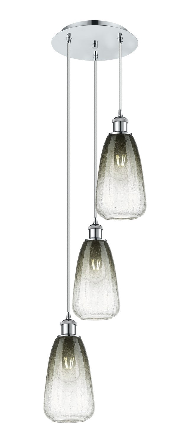 Innovations - 113B-3P-PC-G480-6SL - Three Light Pendant - Ballston - Polished Chrome