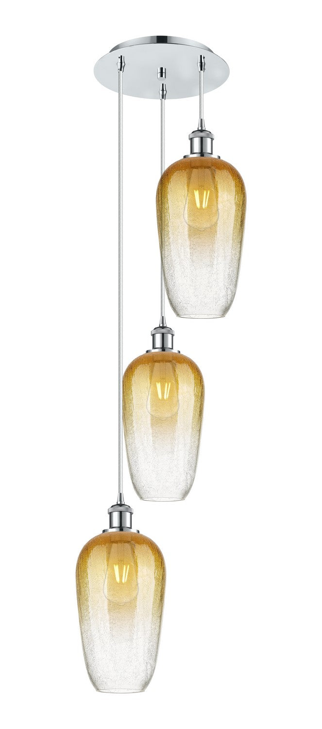 Innovations - 113B-3P-PC-G484-7AM - Three Light Pendant - Ballston - Polished Chrome