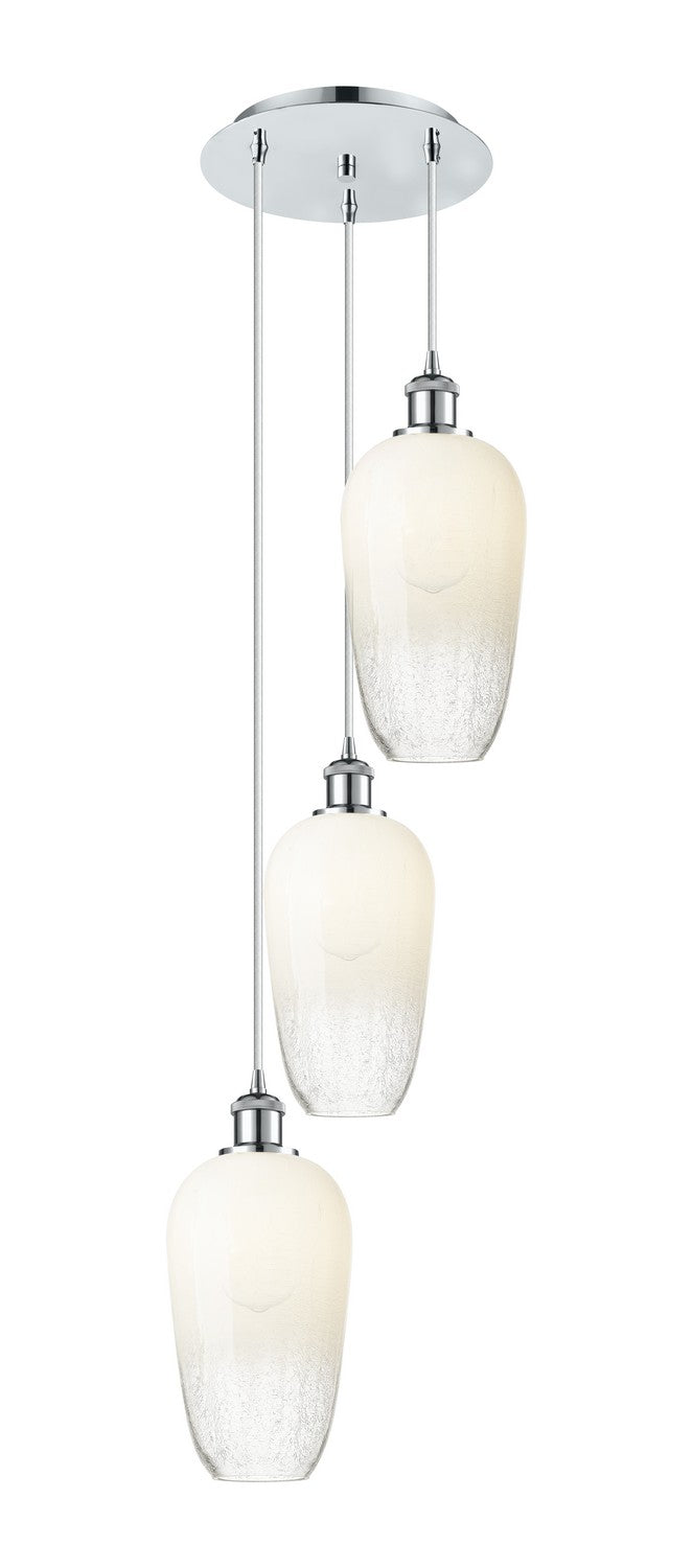 Innovations - 113B-3P-PC-G484-7OP - Three Light Pendant - Ballston - Polished Chrome