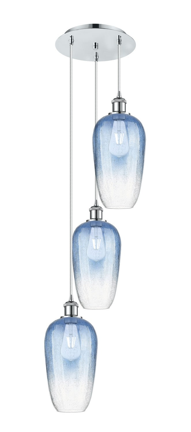Innovations - 113B-3P-PC-G484-7SB - Three Light Pendant - Ballston - Polished Chrome