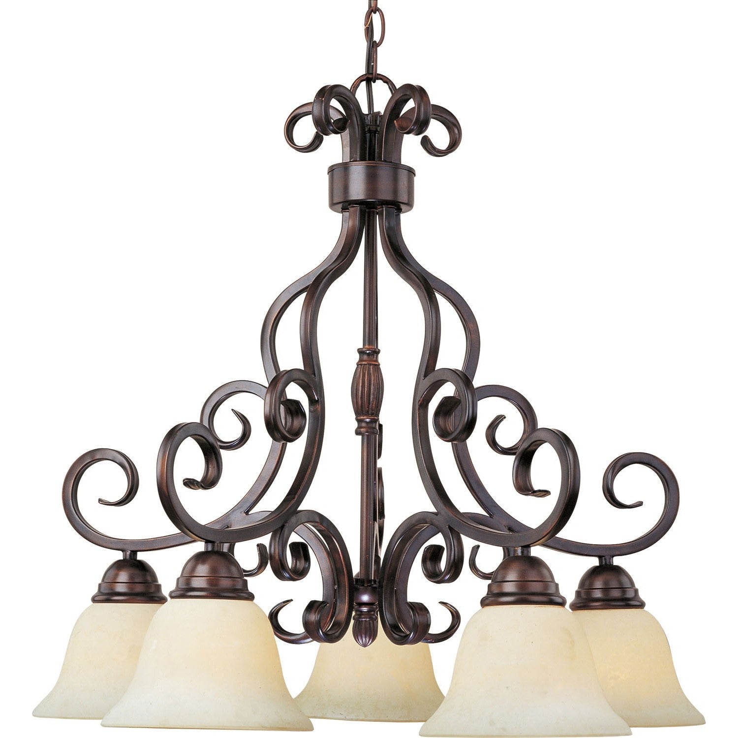 Maxim - 12206FIOI - Five Light Chandelier - Manor - Oil Rubbed Bronze