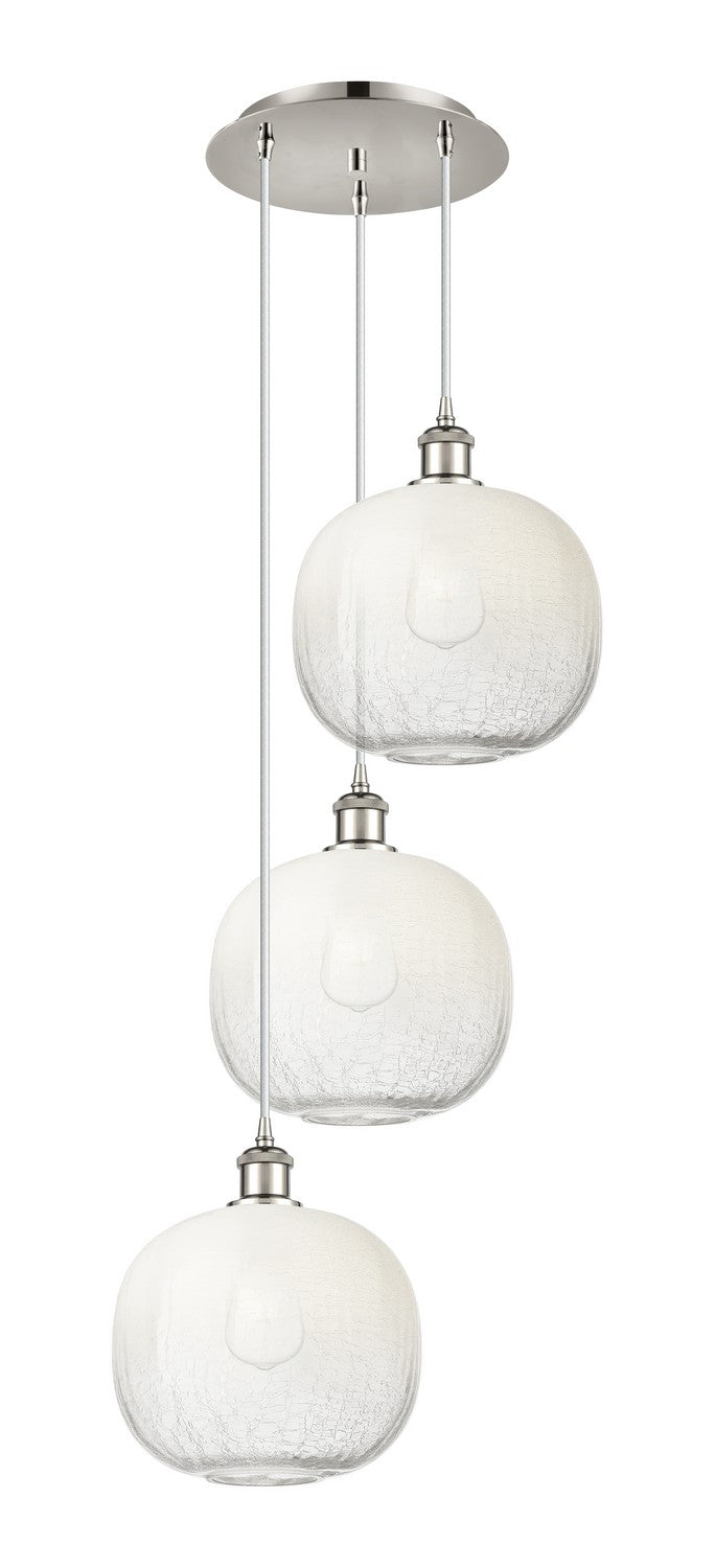 Innovations - 113B-3P-PN-G481-10OP - Three Light Pendant - Ballston - Polished Nickel