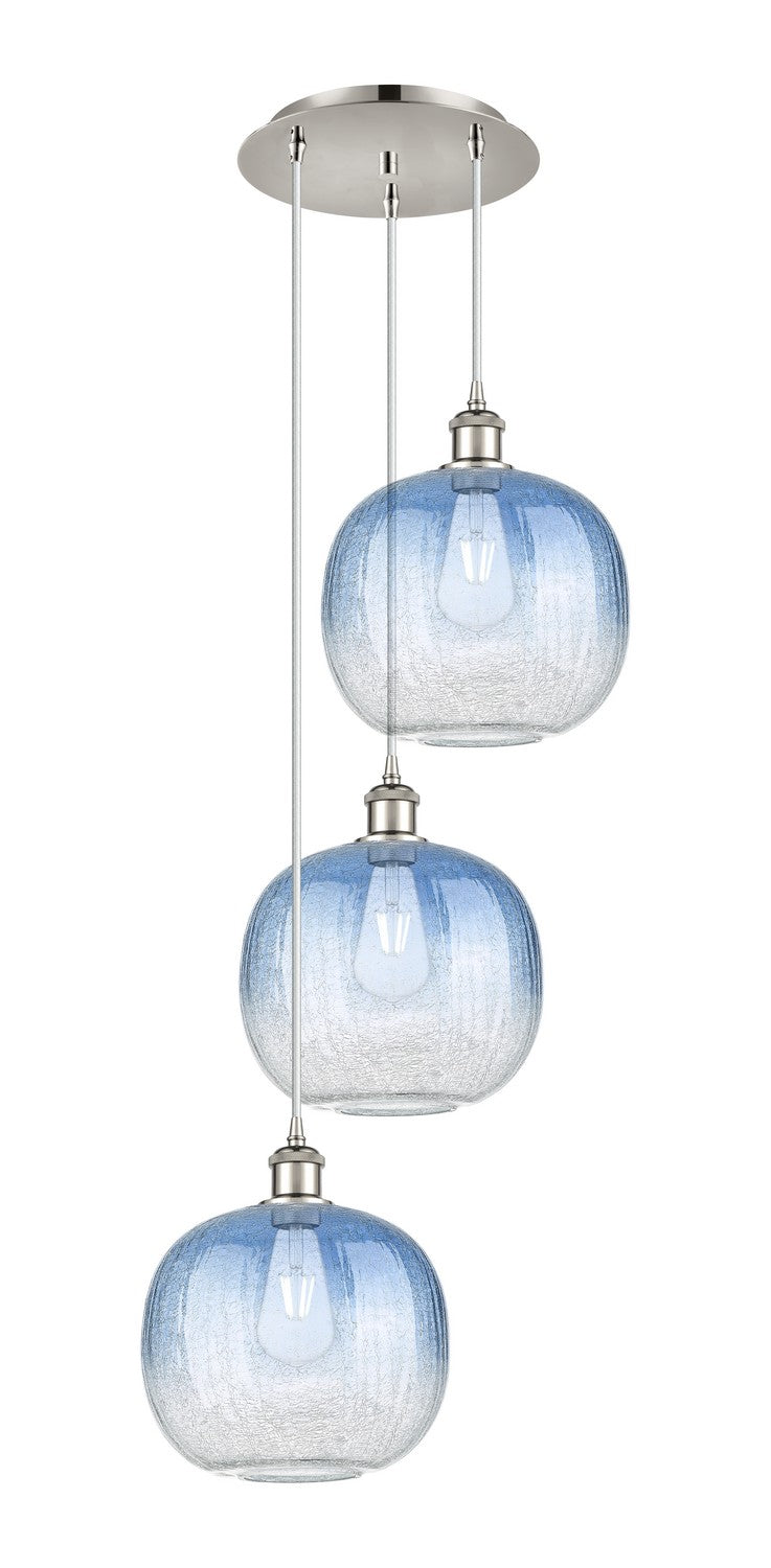 Innovations - 113B-3P-PN-G481-10SB - Three Light Pendant - Ballston - Polished Nickel