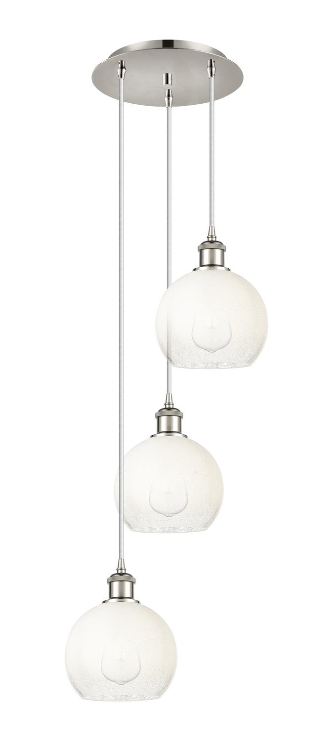 Innovations - 113B-3P-PN-G483-8OP - Three Light Pendant - Ballston - Polished Nickel