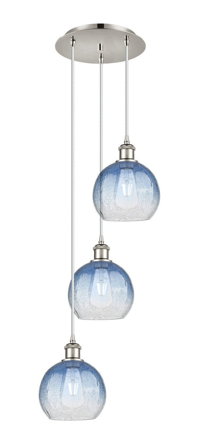Innovations - 113B-3P-PN-G483-8SB - Three Light Pendant - Ballston - Polished Nickel