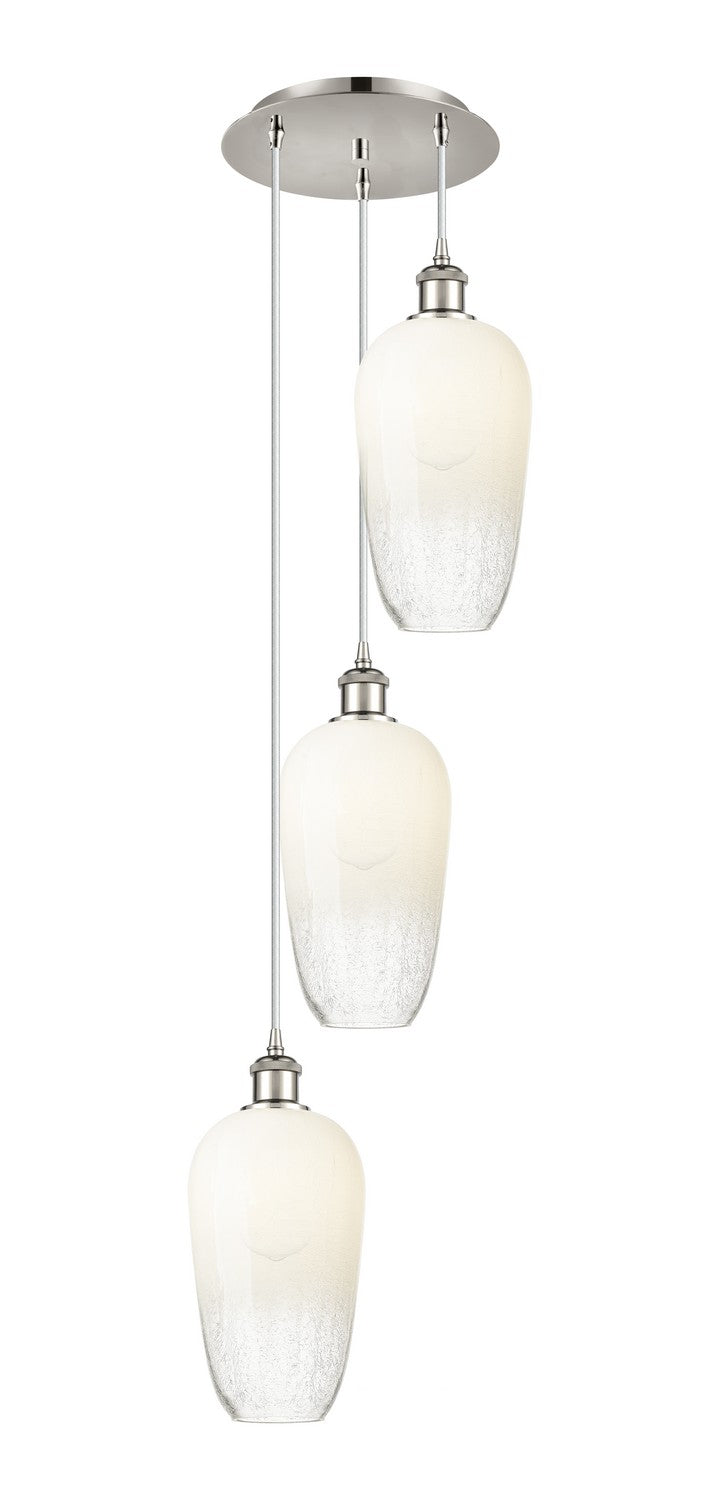 Innovations - 113B-3P-PN-G484-7OP - Three Light Pendant - Ballston - Polished Nickel