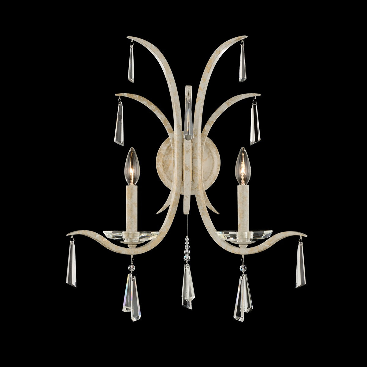 Schonbek - S30502-48R - Two Light Wall Sconce - Tinsley - Antique Silver