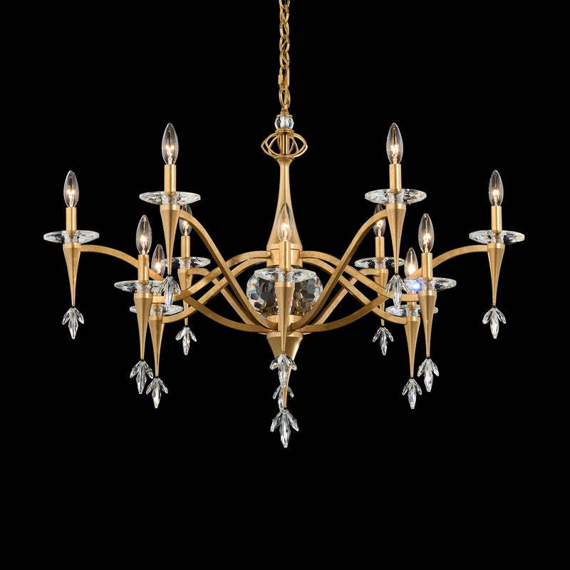 Schonbek - S47512-22R - 12 Light Chandelier - Waverly - French Gold