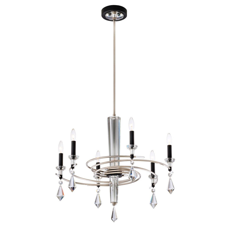 Schonbek - S5606-709/18R - Six Light Chandelier - Tempest - Soft Gold/Black