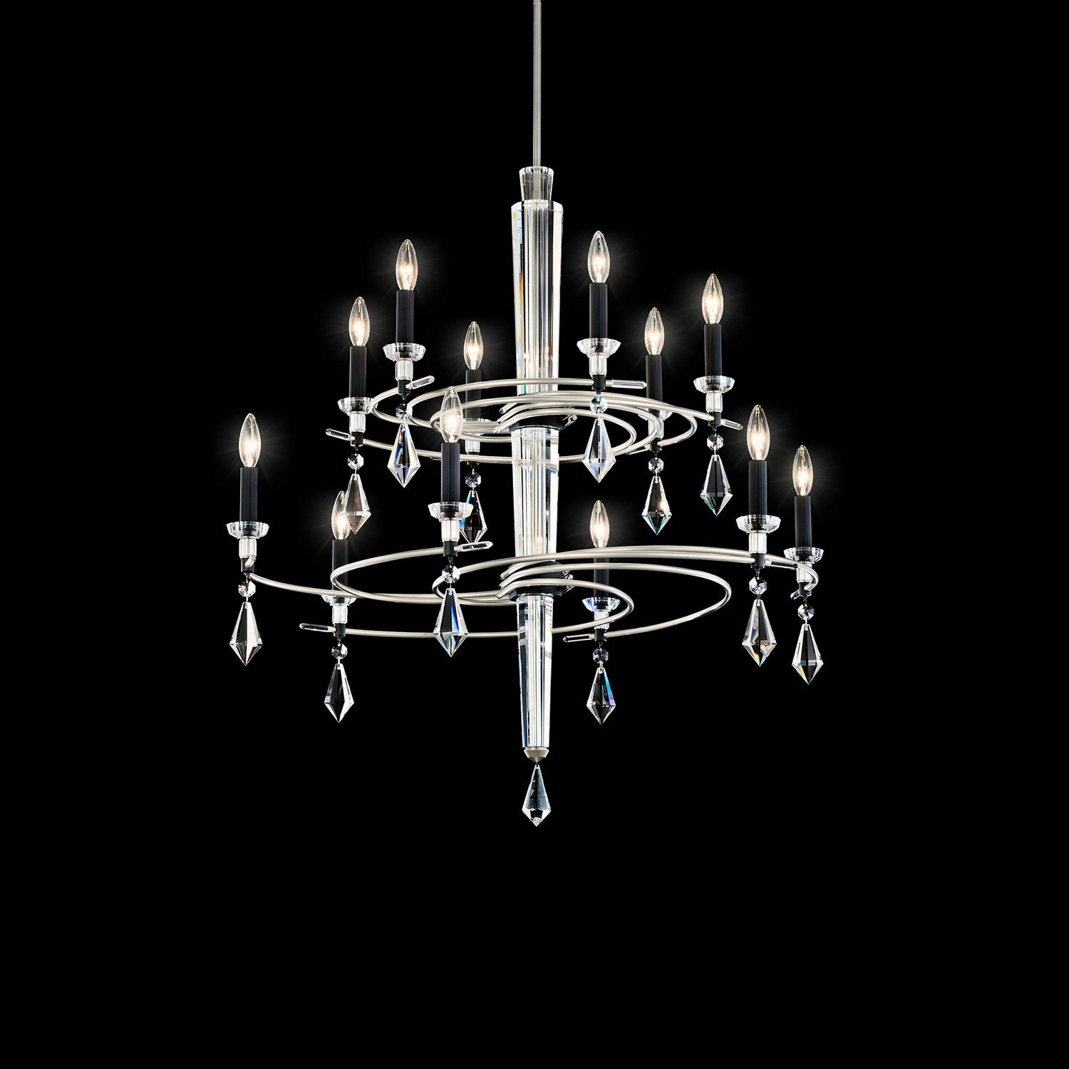 Schonbek - S5612-709/18R - Eight Light Chandelier - Tempest - Soft Gold/Black