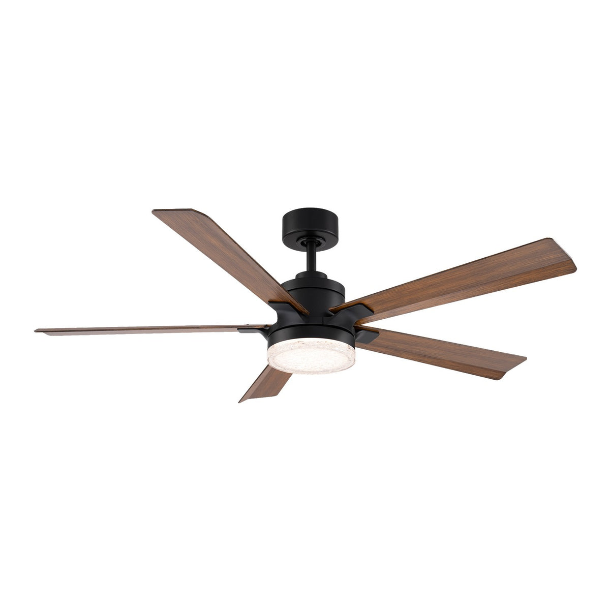 Modern Forms Fans - FR-D2603-56C-MB/DK - 56" Ceiling Fan - Radiant - Matte Black/Distressed Koa