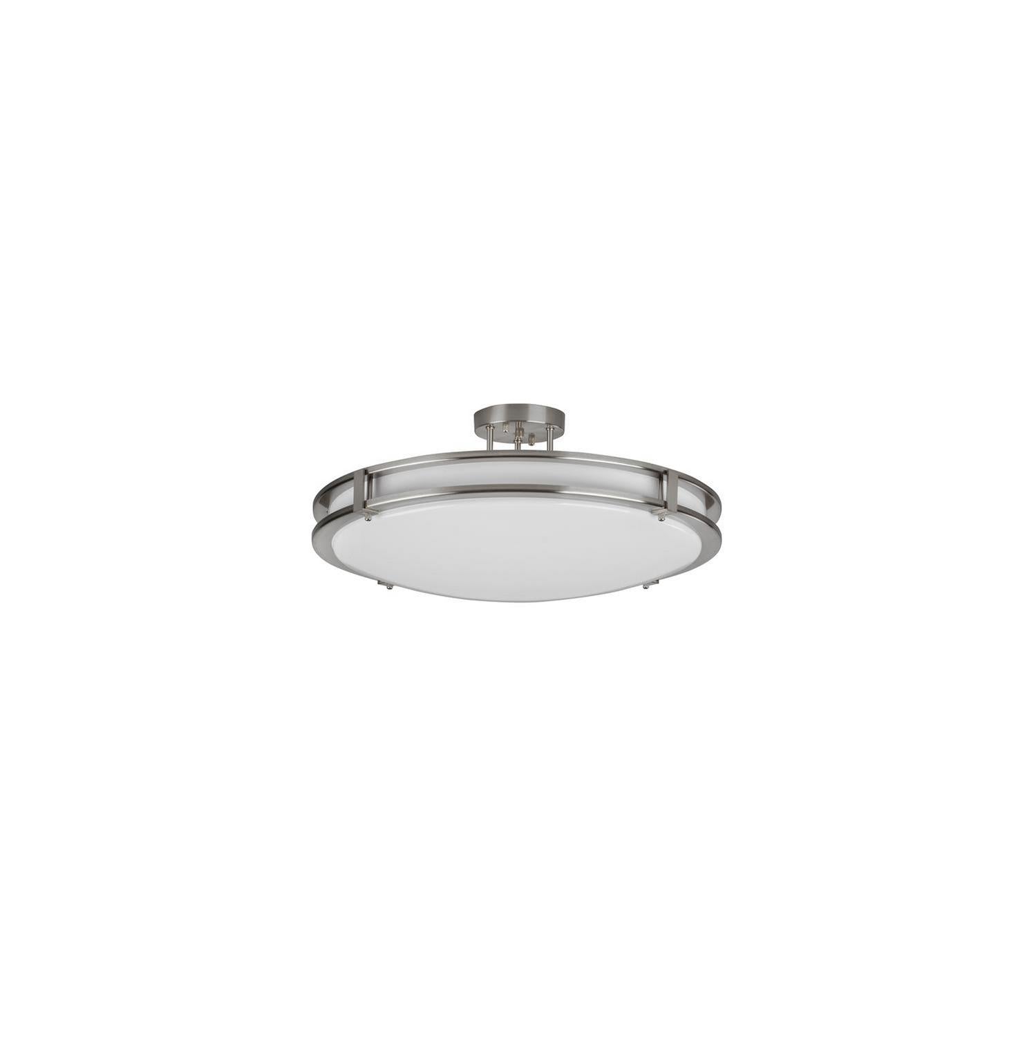 AFX Lighting - CAC12L5AJUDSN - LED Semi-Flush Mount - Carlisle - Satin Nickel