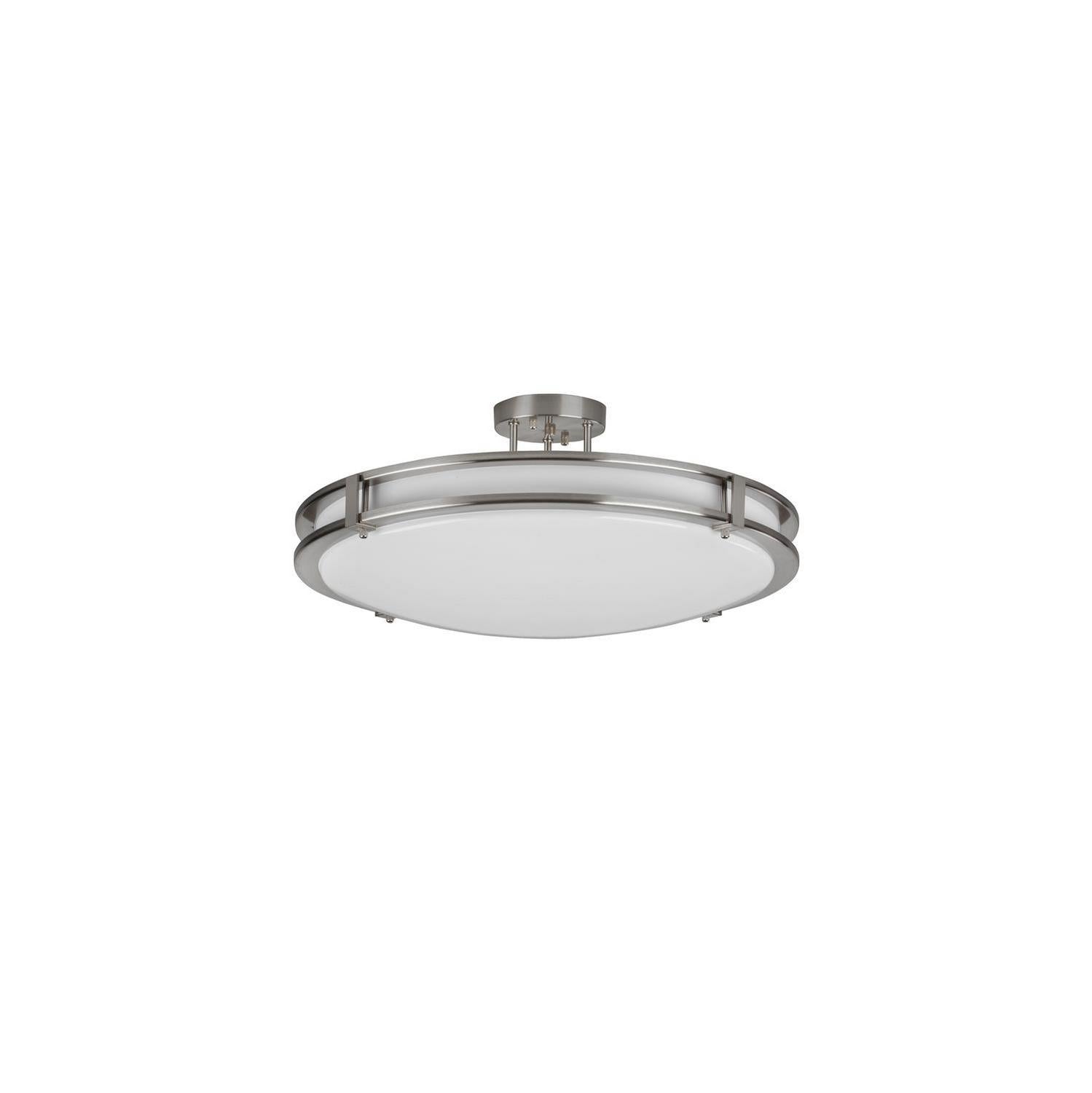 AFX Lighting - CAC14L5AJUDSN - LED Semi-Flush Mount - Carlisle - Satin Nickel