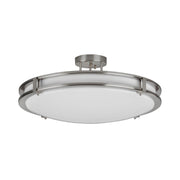 AFX Lighting - CAC24L5AJUDSN - LED Semi-Flush Mount - Carlisle - Satin Nickel