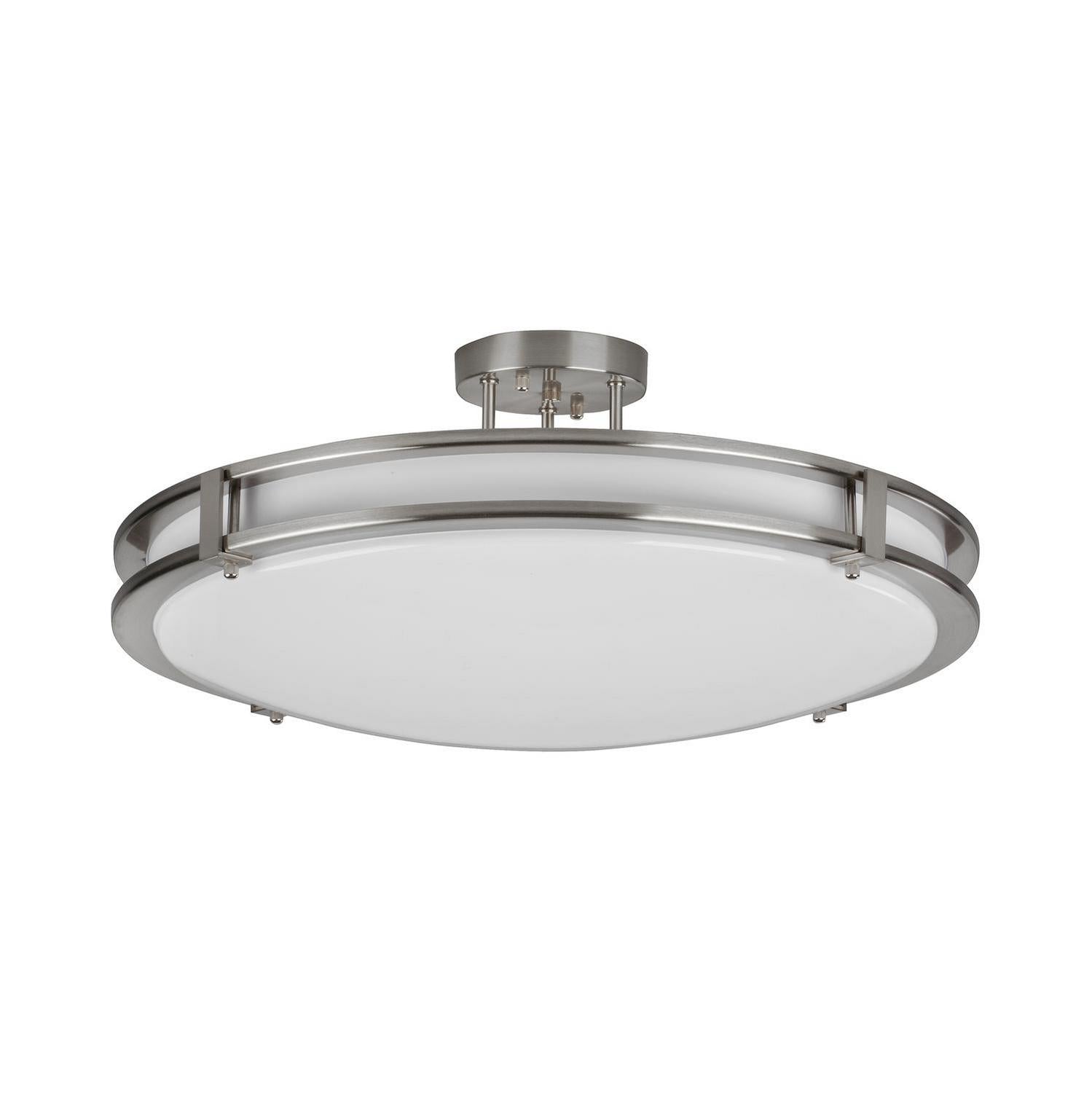 AFX Lighting - CAC24L5AJUDSN - LED Semi-Flush Mount - Carlisle - Satin Nickel