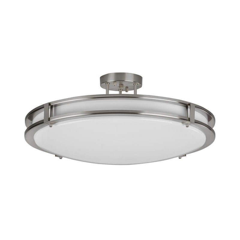 AFX Lighting - CAC24L5AJUDSN - LED Semi-Flush Mount - Carlisle - Satin Nickel