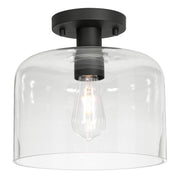 AFX Lighting - ESAC10MBBK - One Light Semi-Flush Mount - Elsa - Black