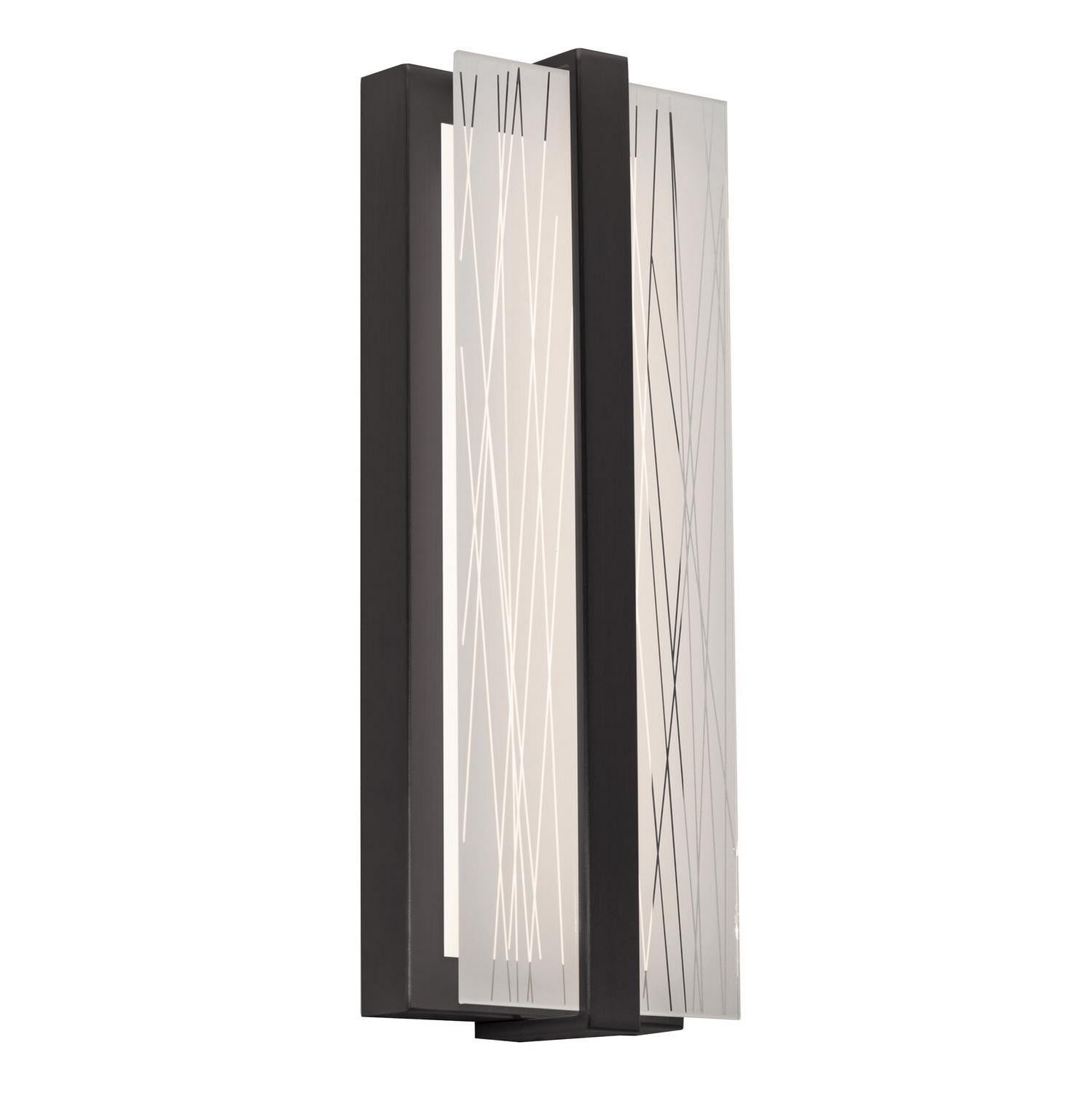 AFX Lighting - GLYS0514LAJUDBK - LED Wall Sconce - Gallery - Black