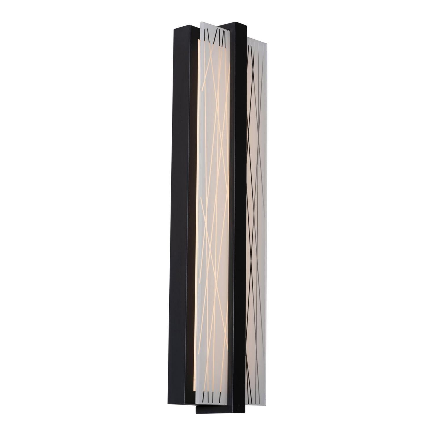 AFX Lighting - GLYS0520LAJUDBK - LED Wall Sconce - Gallery - Black