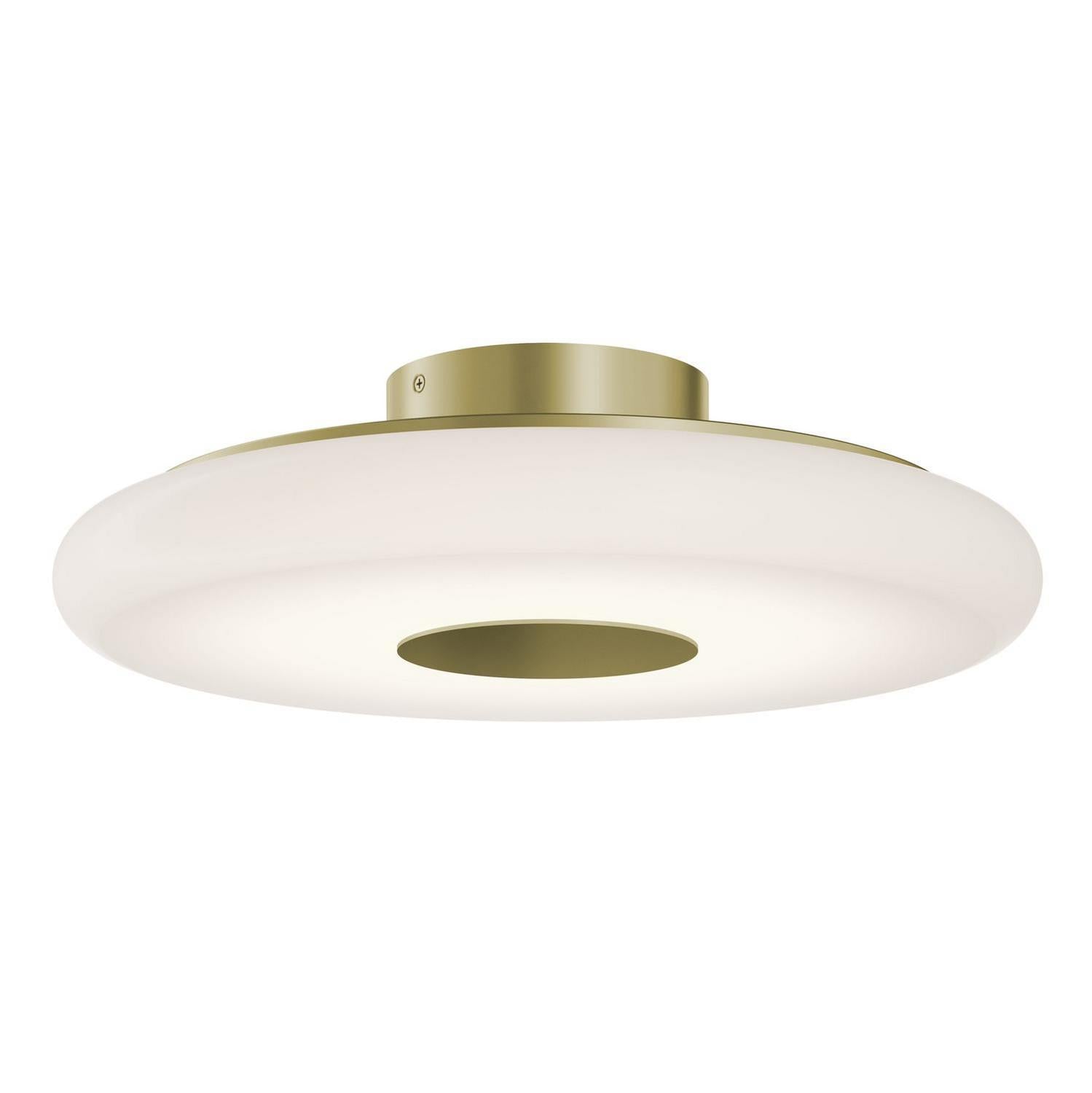 AFX Lighting - JUNC18LAJUDLB - LED Semi-Flush Mount - June - Light Antique Brass