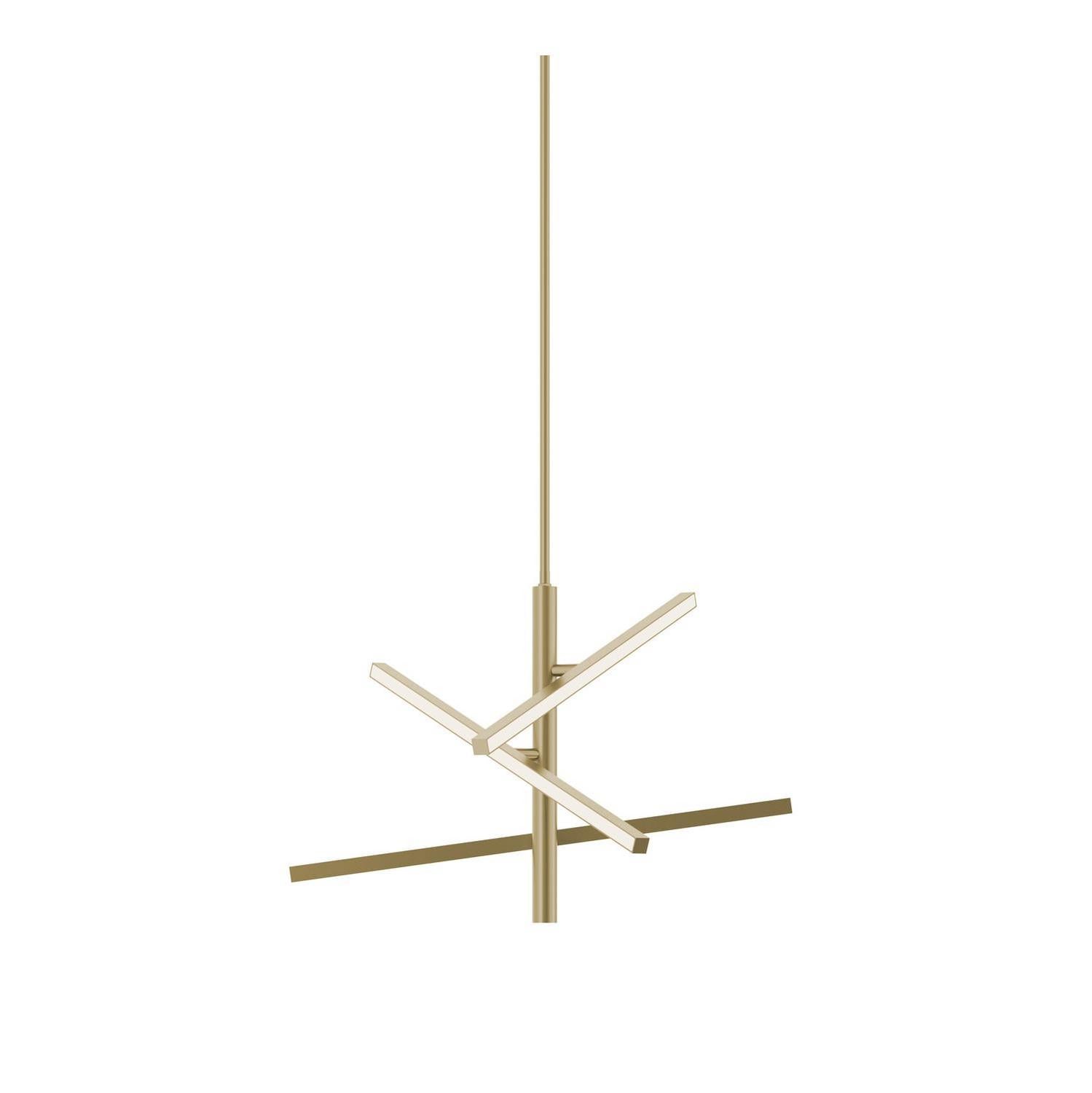 AFX Lighting - KNOP24LAJUDLB - LED Pendant - Knoll - Light Antique Brass