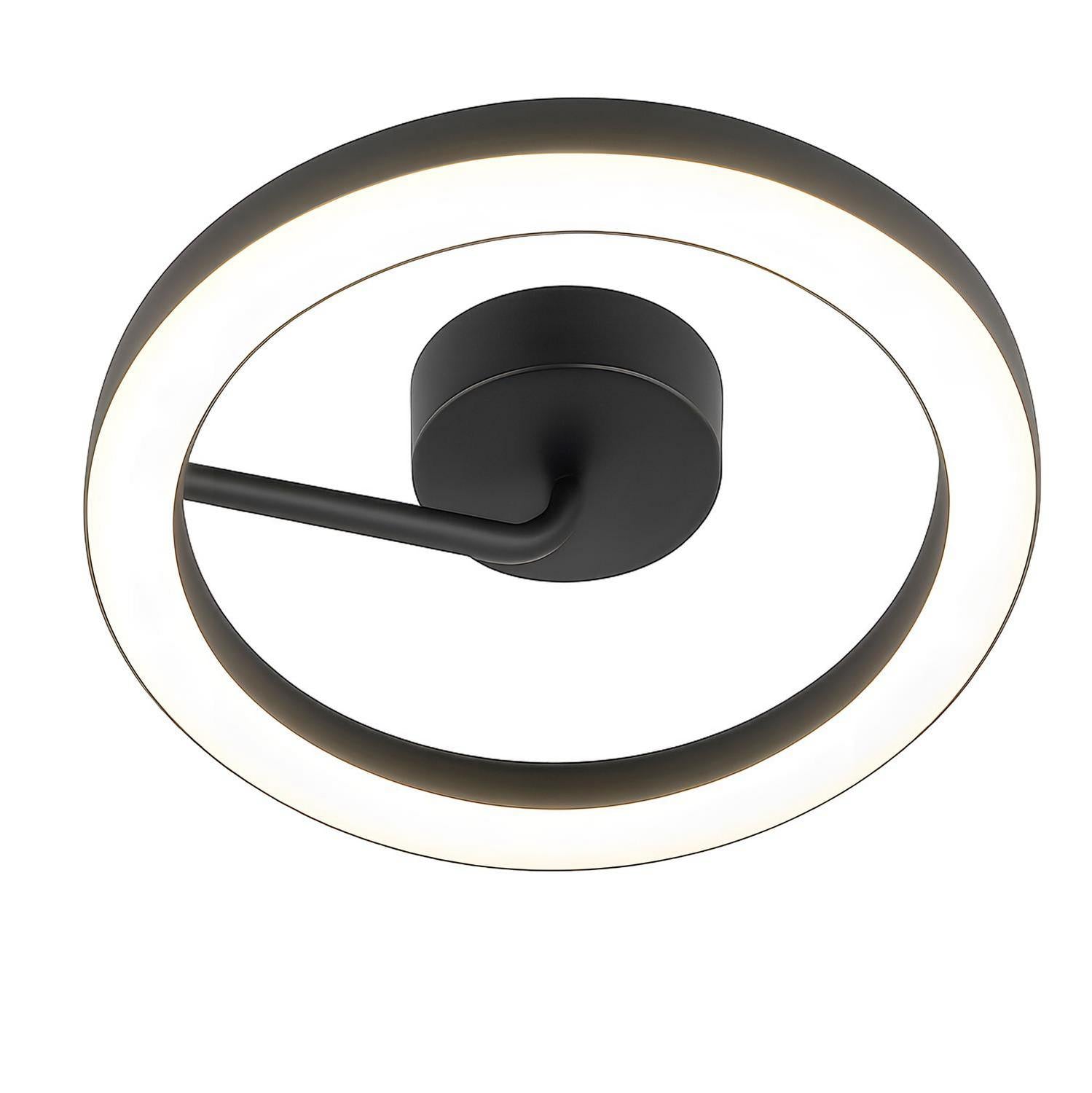 AFX Lighting - ONEF18LAJUDBK - LED Flush Mount - One - Black