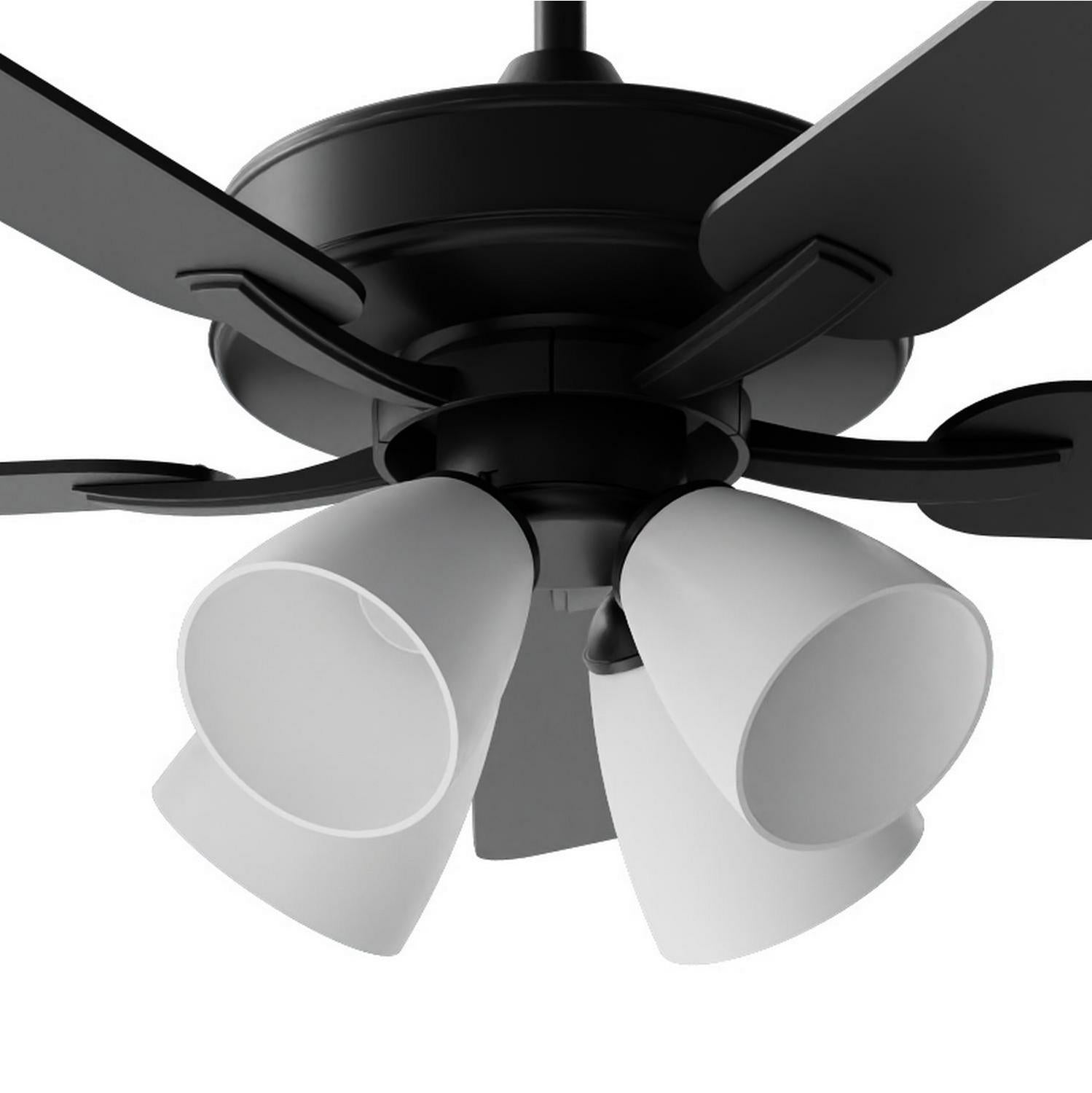 AFX Lighting - SBGN525MACBKBK-4L - 52" Ceiling Fan - Sandberg - Black