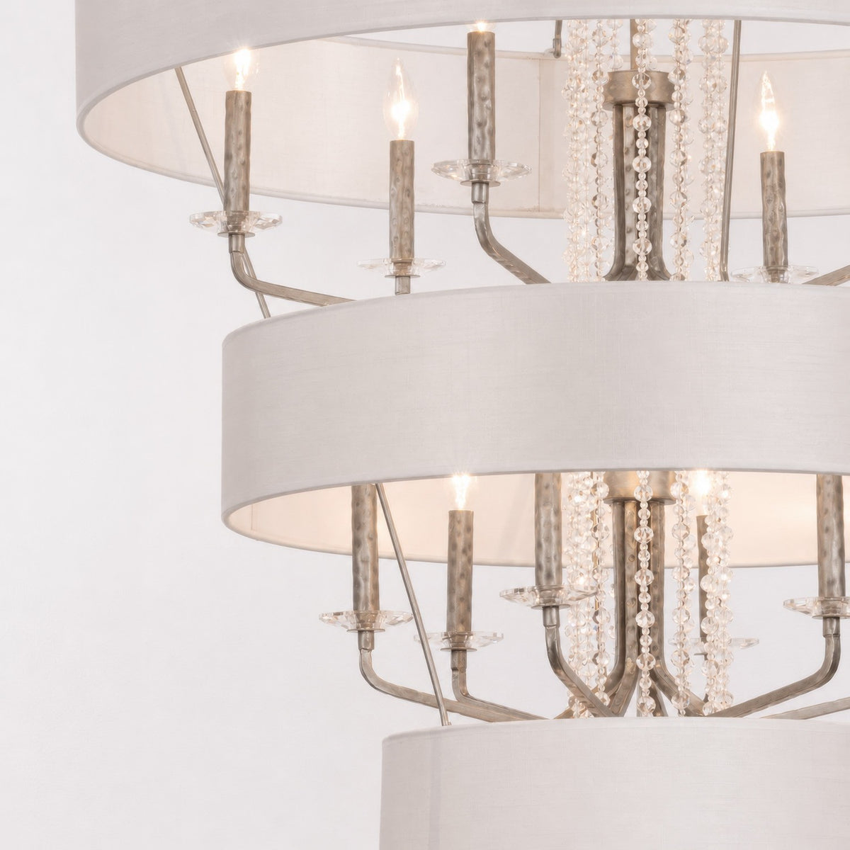 Varaluz - 270P15TR - 15 Light Pendant - Barcelona - Transcend Silver