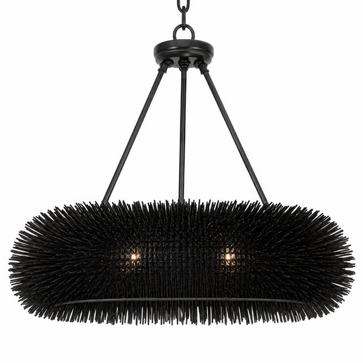 Varaluz - 569P06BL - Six Light Pendant - Urchin - Black
