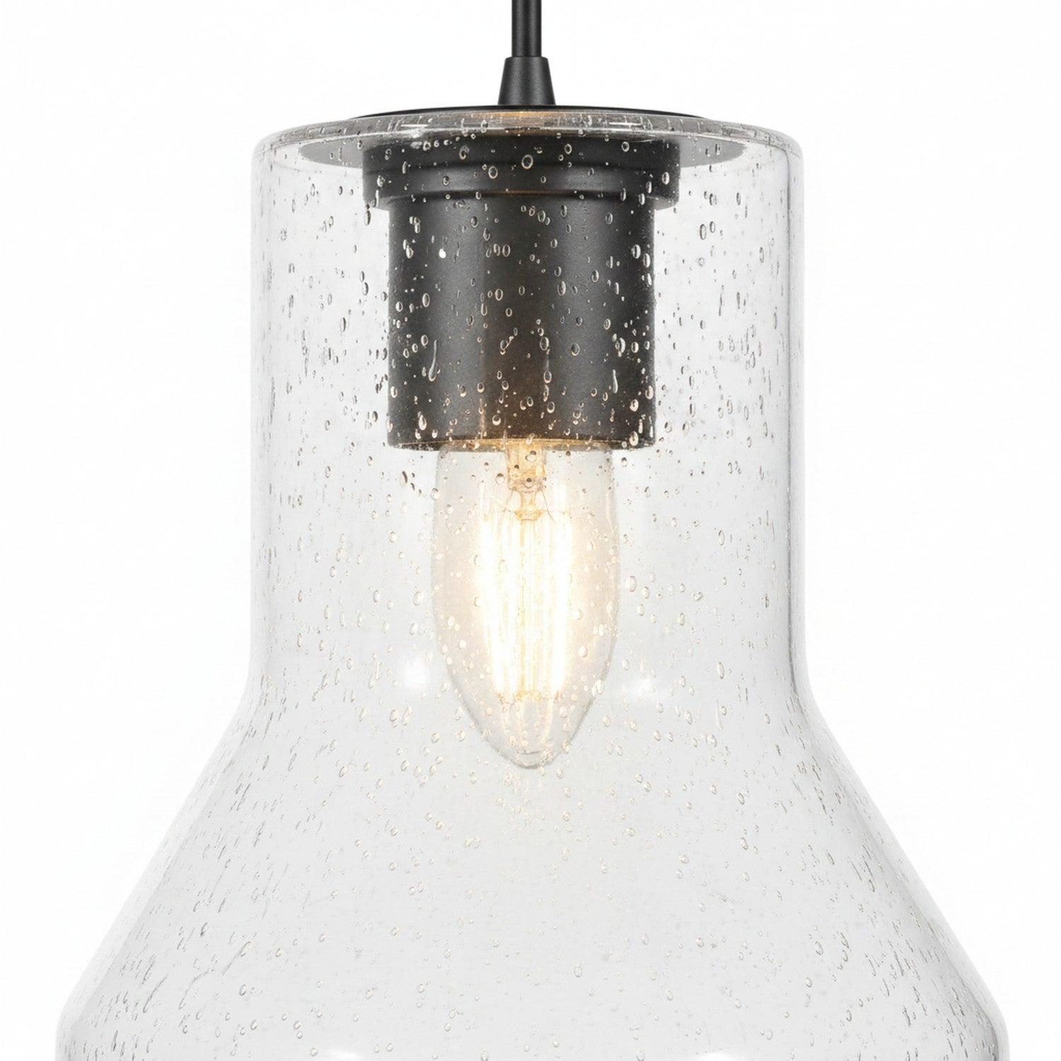 Varaluz - 580M01BLK - One Light Pendant - Alicia - Matte Black