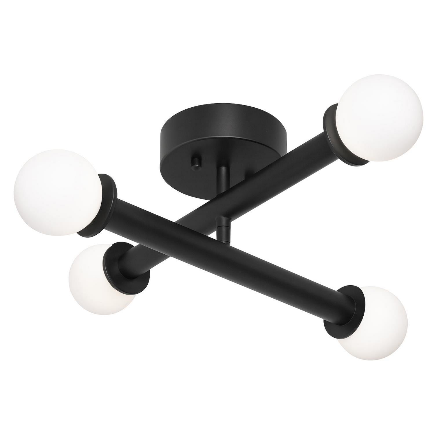 AFX Lighting - LANF20LAJUDBK - LED Flush Mount - Lane - Black