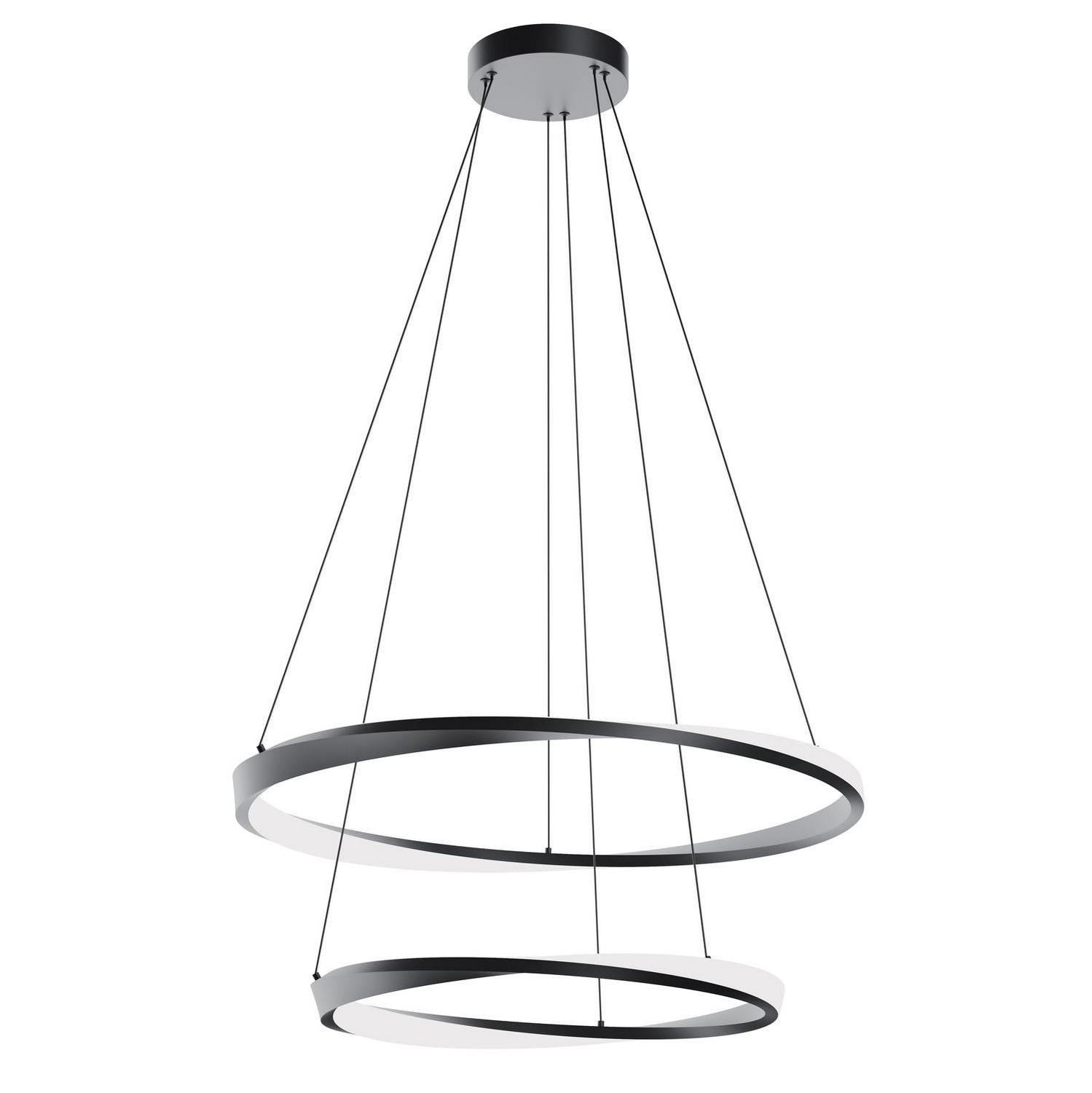 AFX Lighting - OBRP2432LAJUDBK - LED Pendant - Oberon - Black