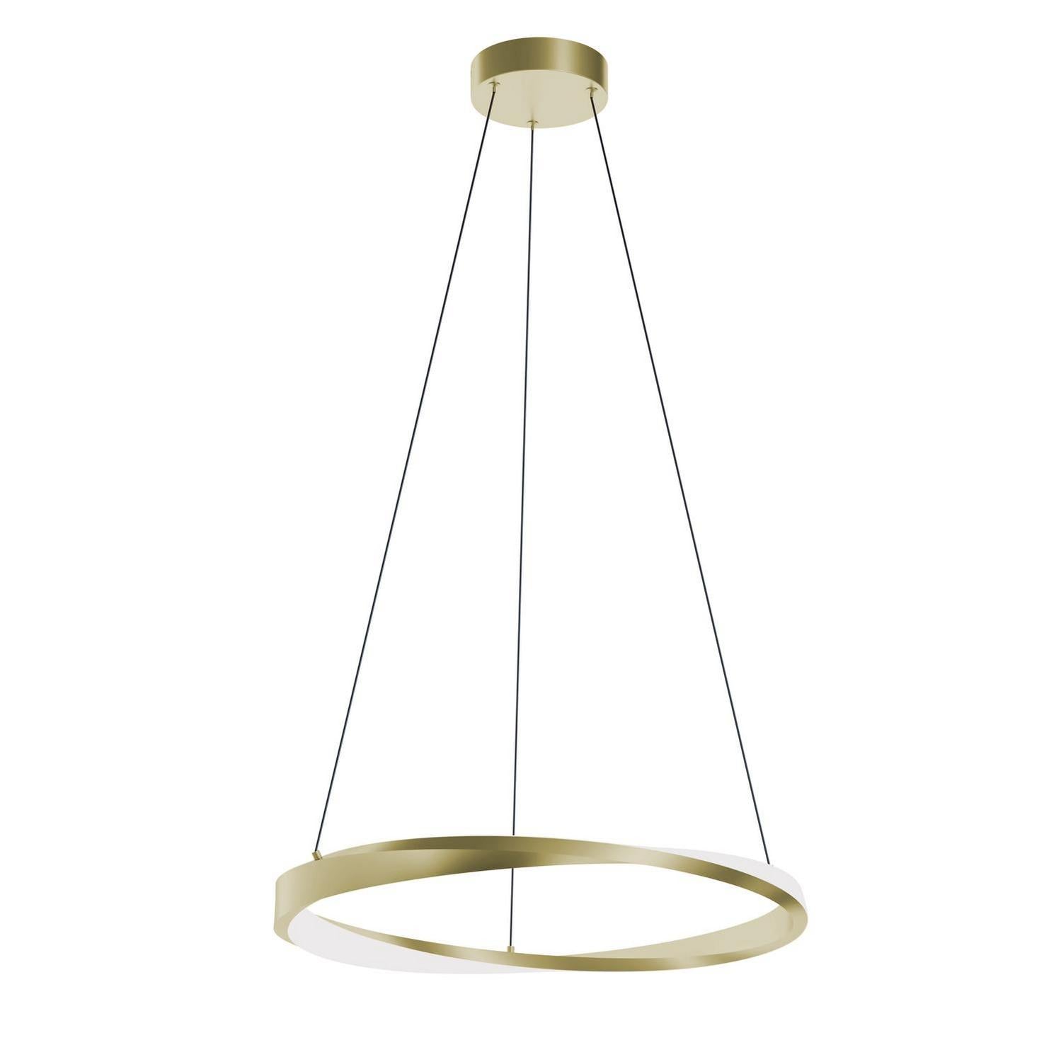 AFX Lighting - OBRP24LAJUDLB - LED Pendant - Oberon - Light Antique Brass
