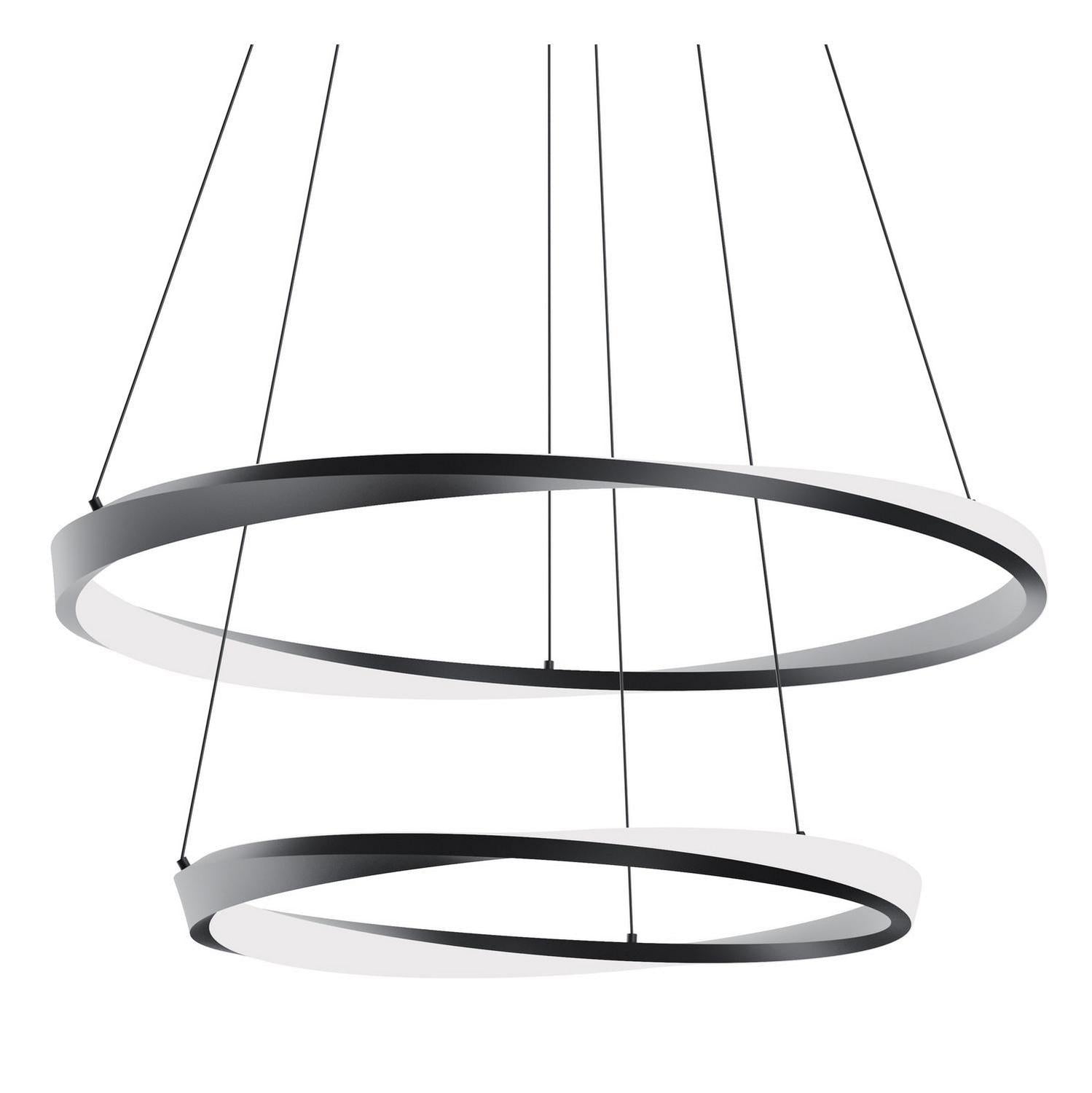 AFX Lighting - OBRP3240LAJUDBK - LED Pendant - Oberon - Black