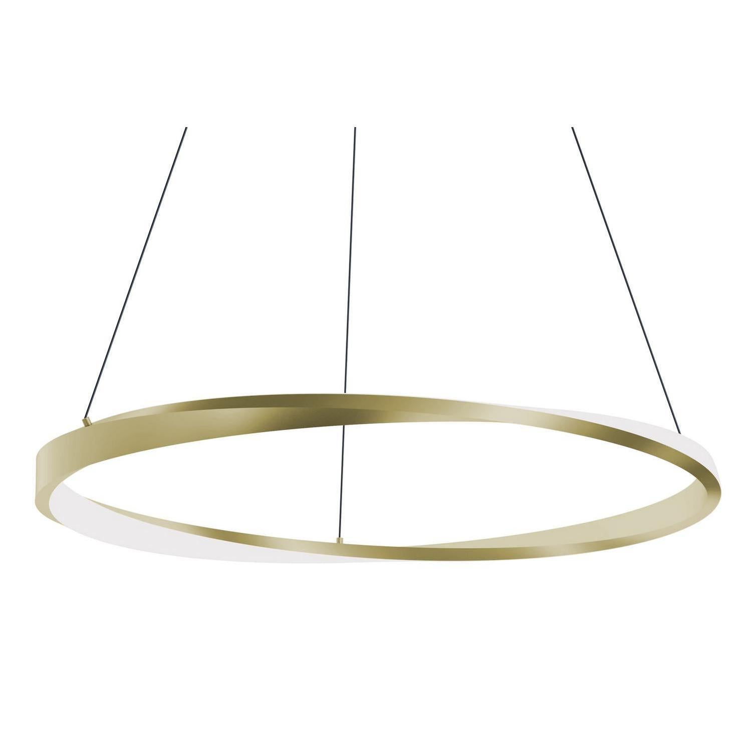 AFX Lighting - OBRP40LAJUDLB - LED Pendant - Oberon - Light Antique Brass