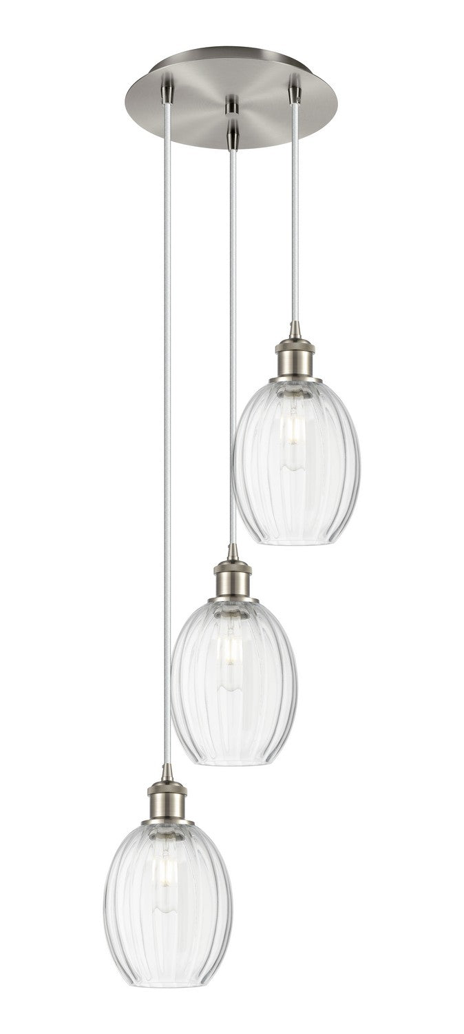 Innovations - 113B-3P-SN-G459-6CL - Three Light Pendant - Ballston - Brushed Satin Nickel