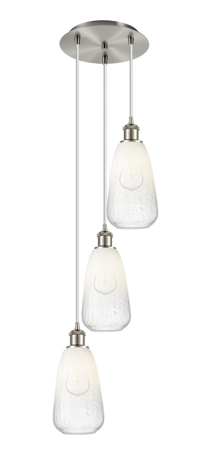 Innovations - 113B-3P-SN-G480-6OP - Three Light Pendant - Ballston - Brushed Satin Nickel