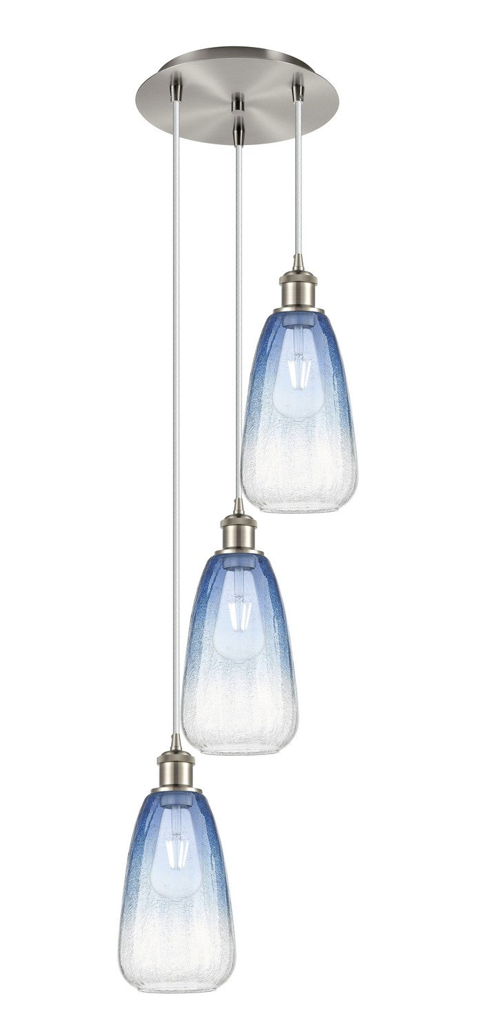 Innovations - 113B-3P-SN-G480-6SB - Three Light Pendant - Ballston - Brushed Satin Nickel