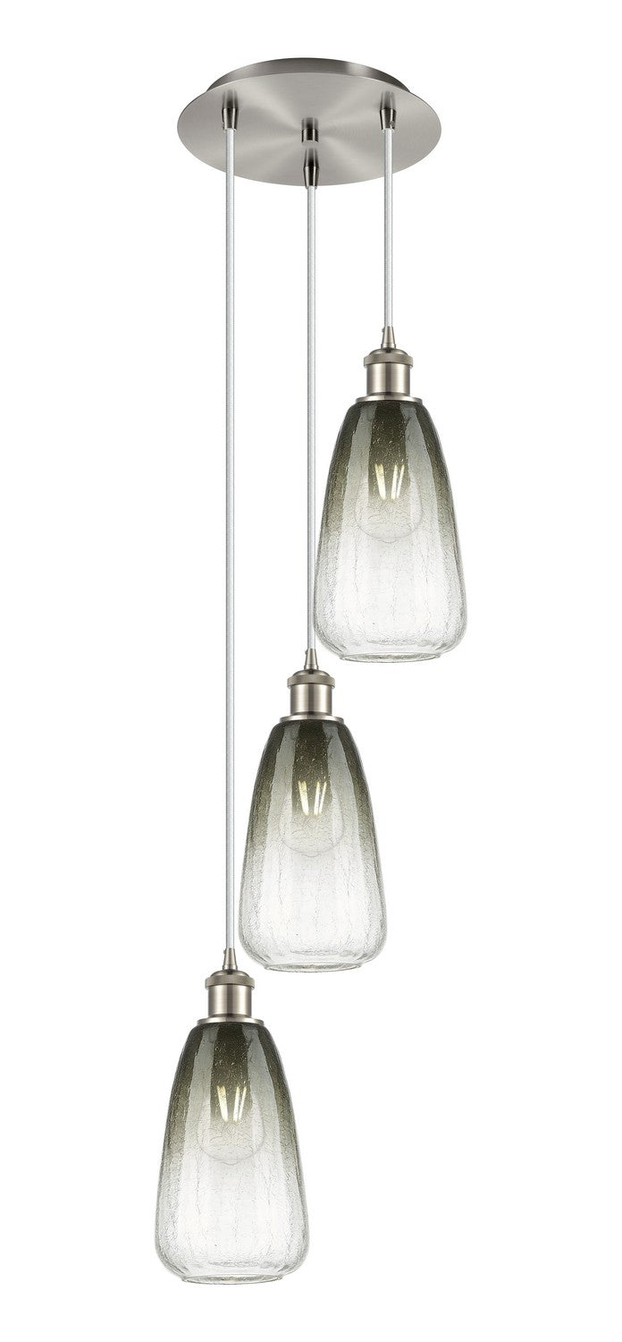 Innovations - 113B-3P-SN-G480-6SL - Three Light Pendant - Ballston - Brushed Satin Nickel