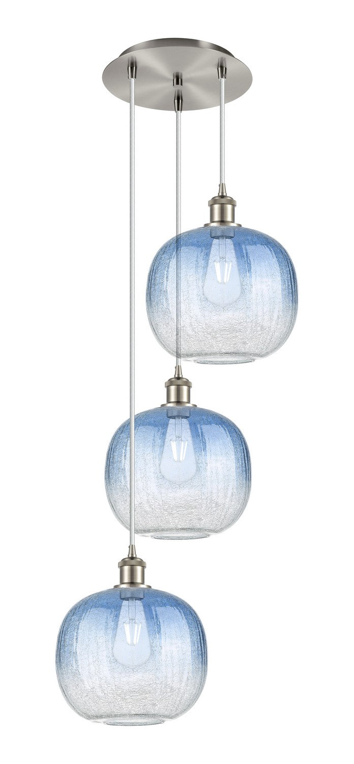 Innovations - 113B-3P-SN-G481-10SB - Three Light Pendant - Ballston - Brushed Satin Nickel