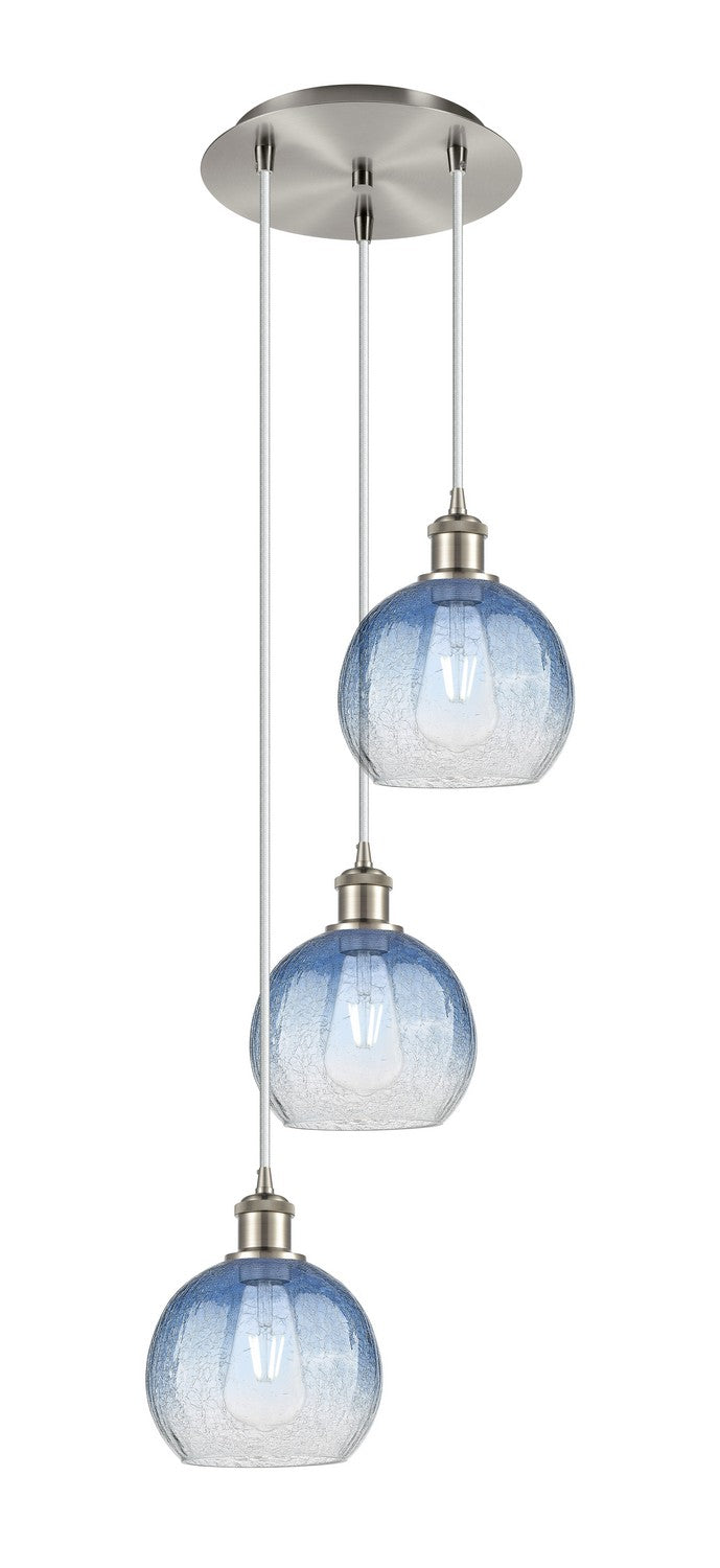 Innovations - 113B-3P-SN-G483-8SB - Three Light Pendant - Ballston - Brushed Satin Nickel