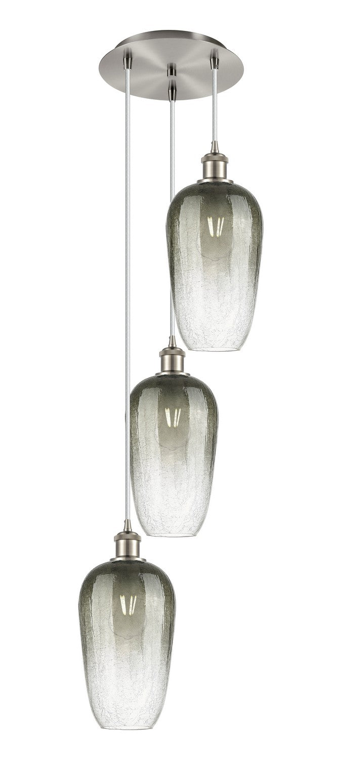 Innovations - 113B-3P-SN-G484-7SL - Three Light Pendant - Ballston - Brushed Satin Nickel
