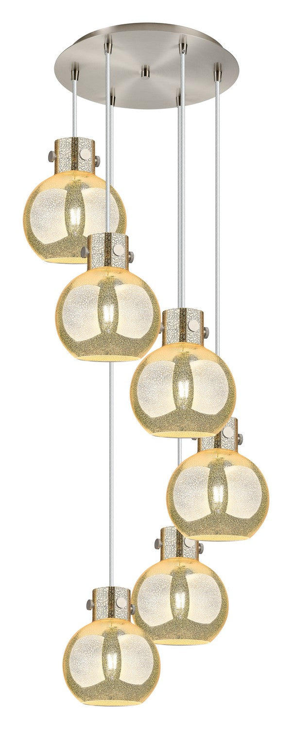 Innovations - 116-410-1PS-SN-G410-8ME - Six Light Pendant - Newton - Brushed Satin Nickel