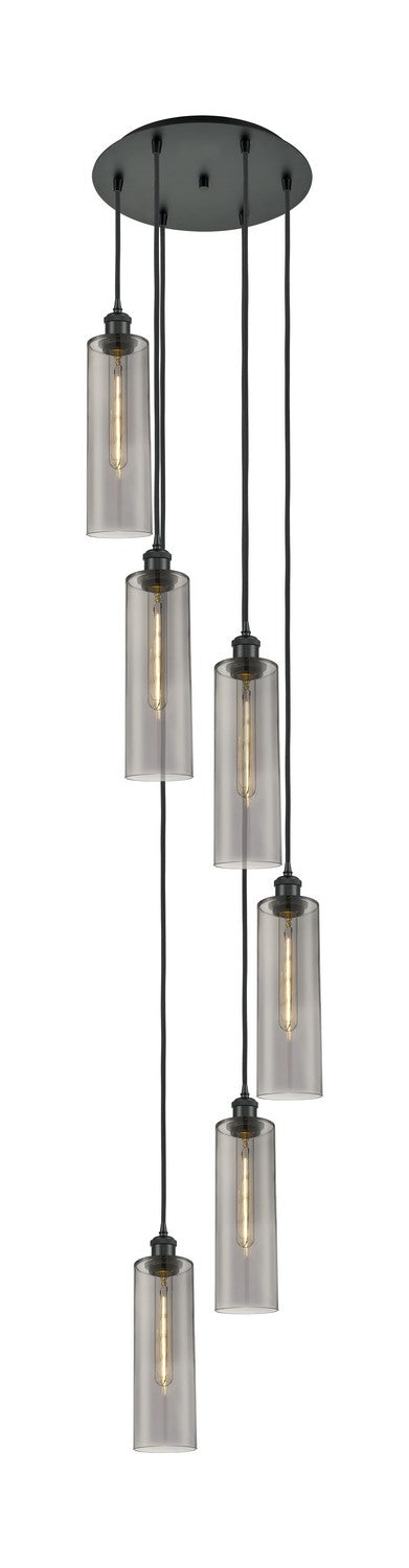 Innovations - 116B-6P-BK-G434-12SM - Six Light Pendant - Ballston - Matte Black