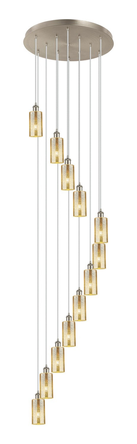 Innovations - 126B-12P-SN-G434-7ME - 12 Light Pendant - Downtown Urban - Brushed Satin Nickel